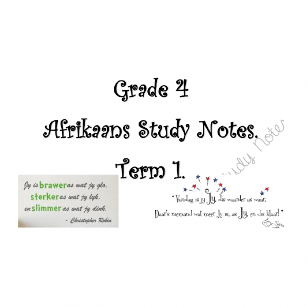 Gr 4 Afrikaans Basics - typed