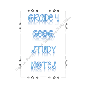 Gr 4 Geography Term 1- typed