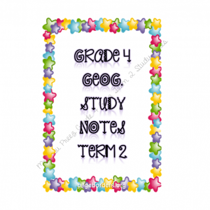 Gr 4 Geography Term 2 - typed