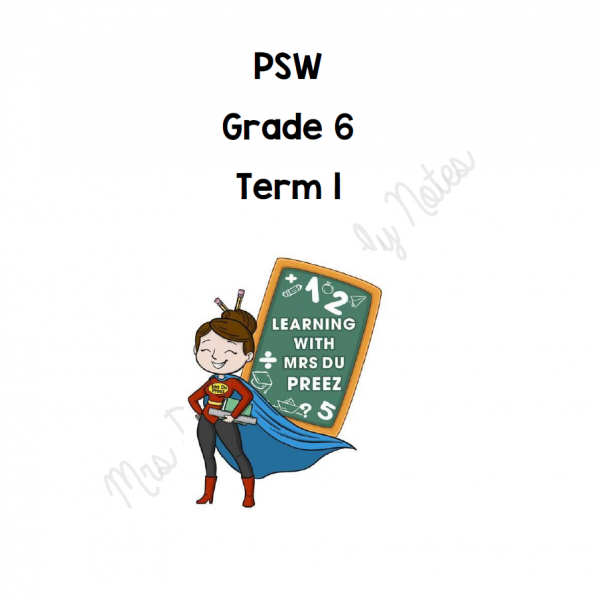 Gr 6 PSW Term 1