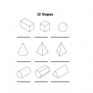 3D shapes