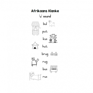 Afrikaans Klanke - u
