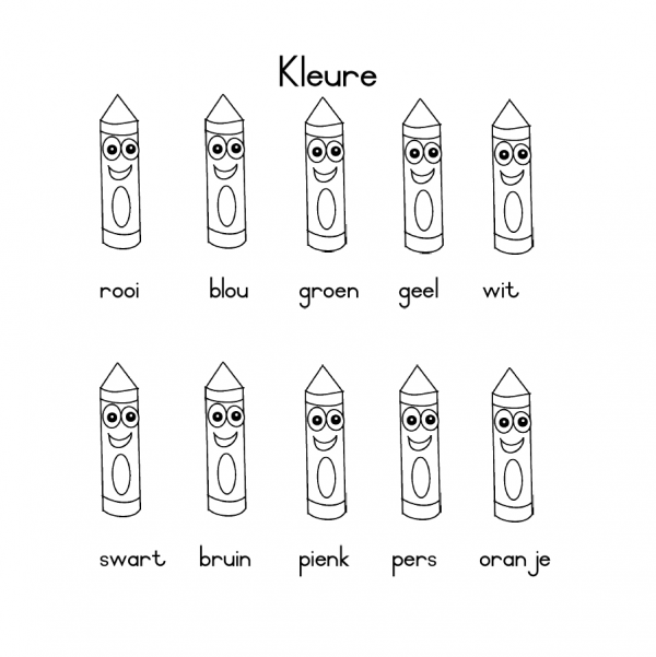 Afrikaans kleure Gr 1 and Gr R