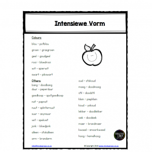 Intensiewe Vorm - Black and White