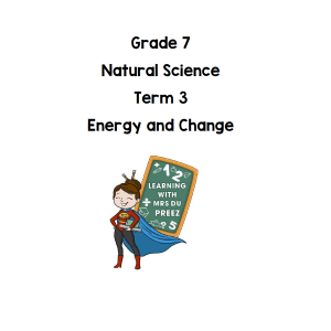 Natural Science Term 3