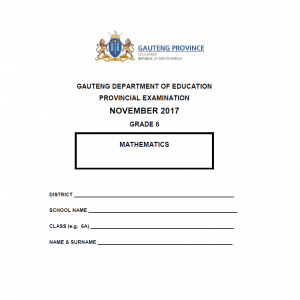 November Provincial Papers Grade 6