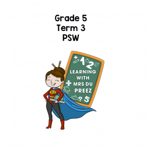 Grade 5 PSW Term 3
