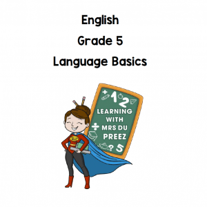 Gr 5 English Language Basics