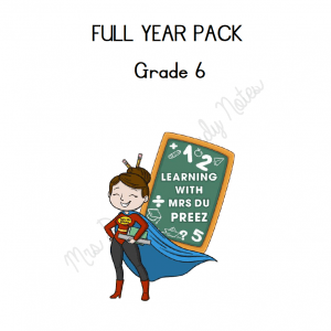 Grade 6 Full Year Pack