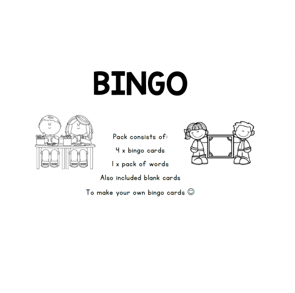 BINGO using sight words