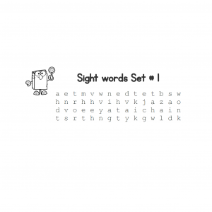 Wordsearch sight words Grade 2