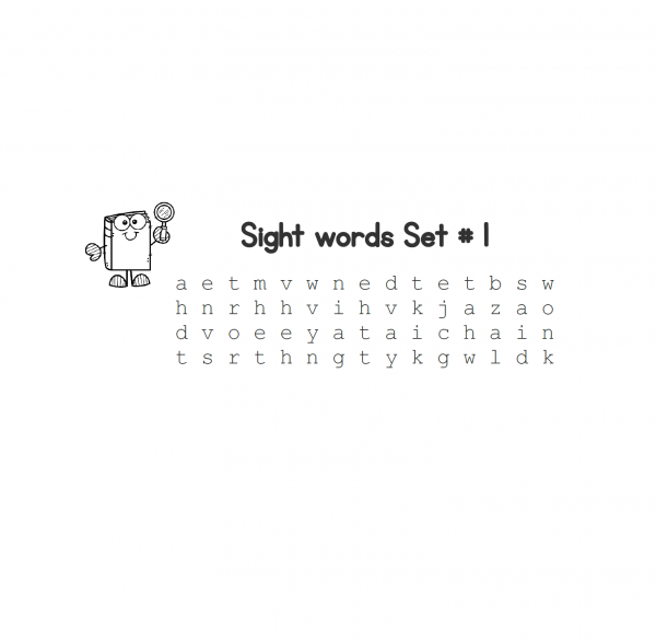 Wordsearch sight words Grade 2