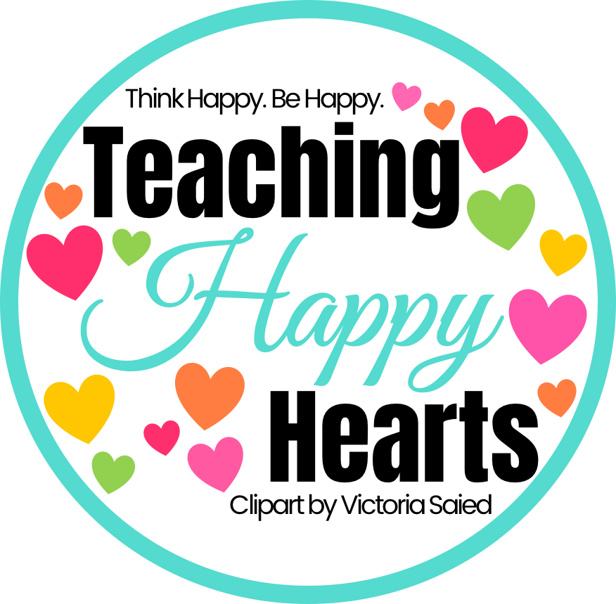 teaching happy hearts round clipart logo