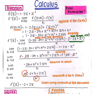 Calculus Maths - Grade 12
